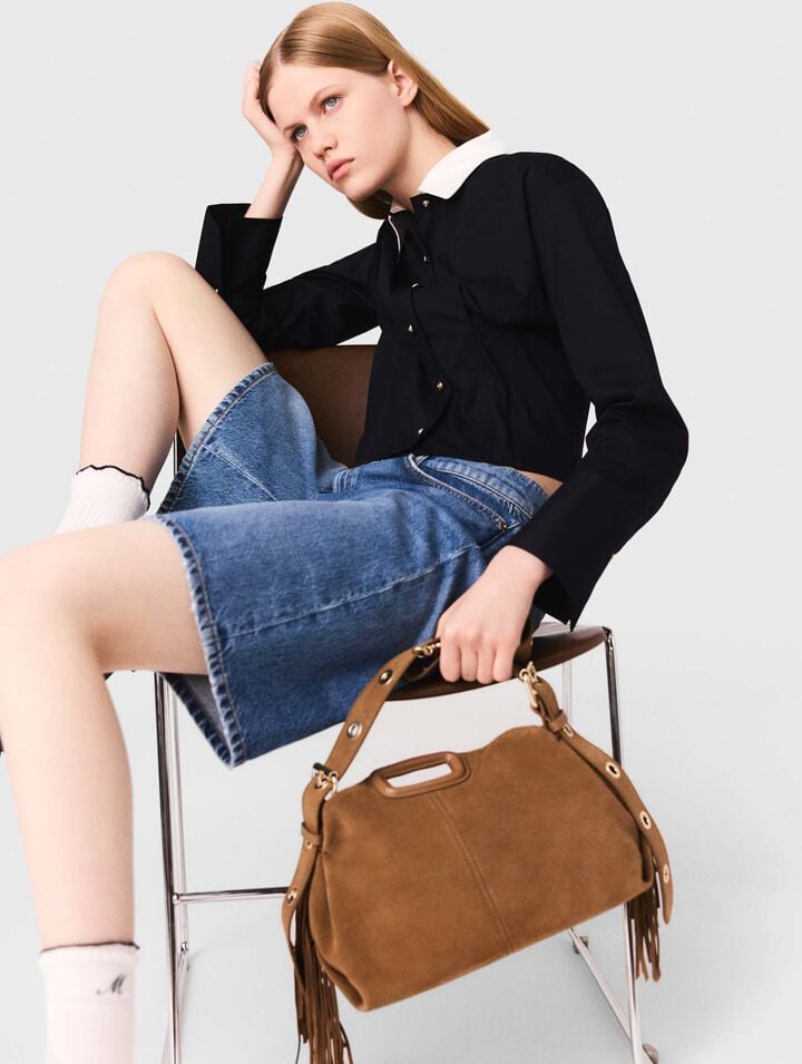 Bolso Miss M de gamuza