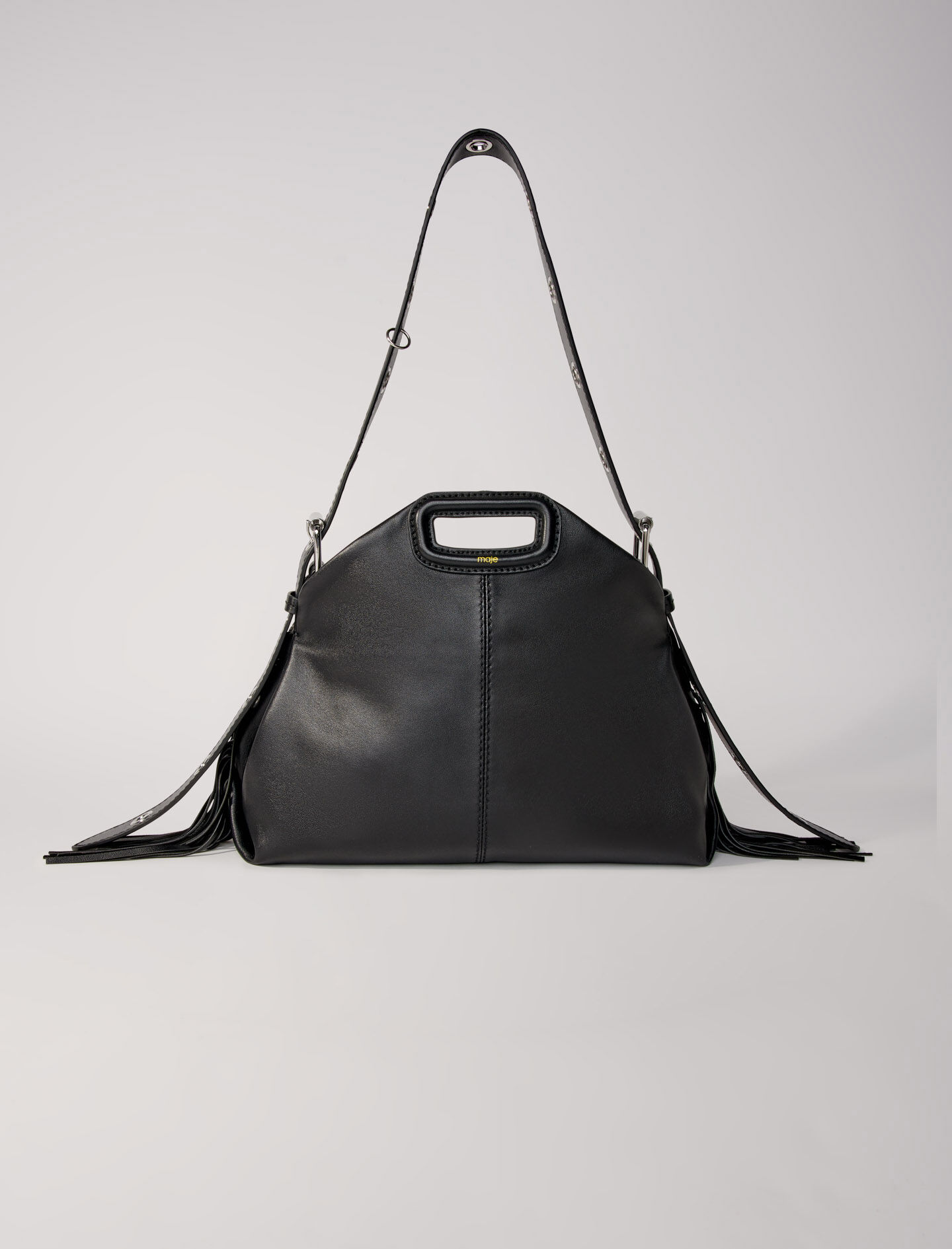 Bolso Miss M de cuero liso Miss M clasicas Maje