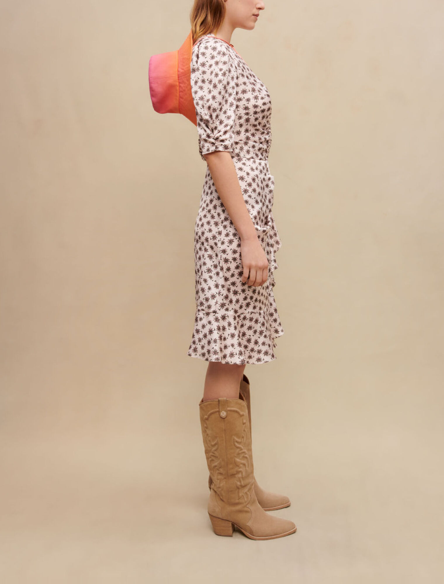 Vestido estampado palmeras