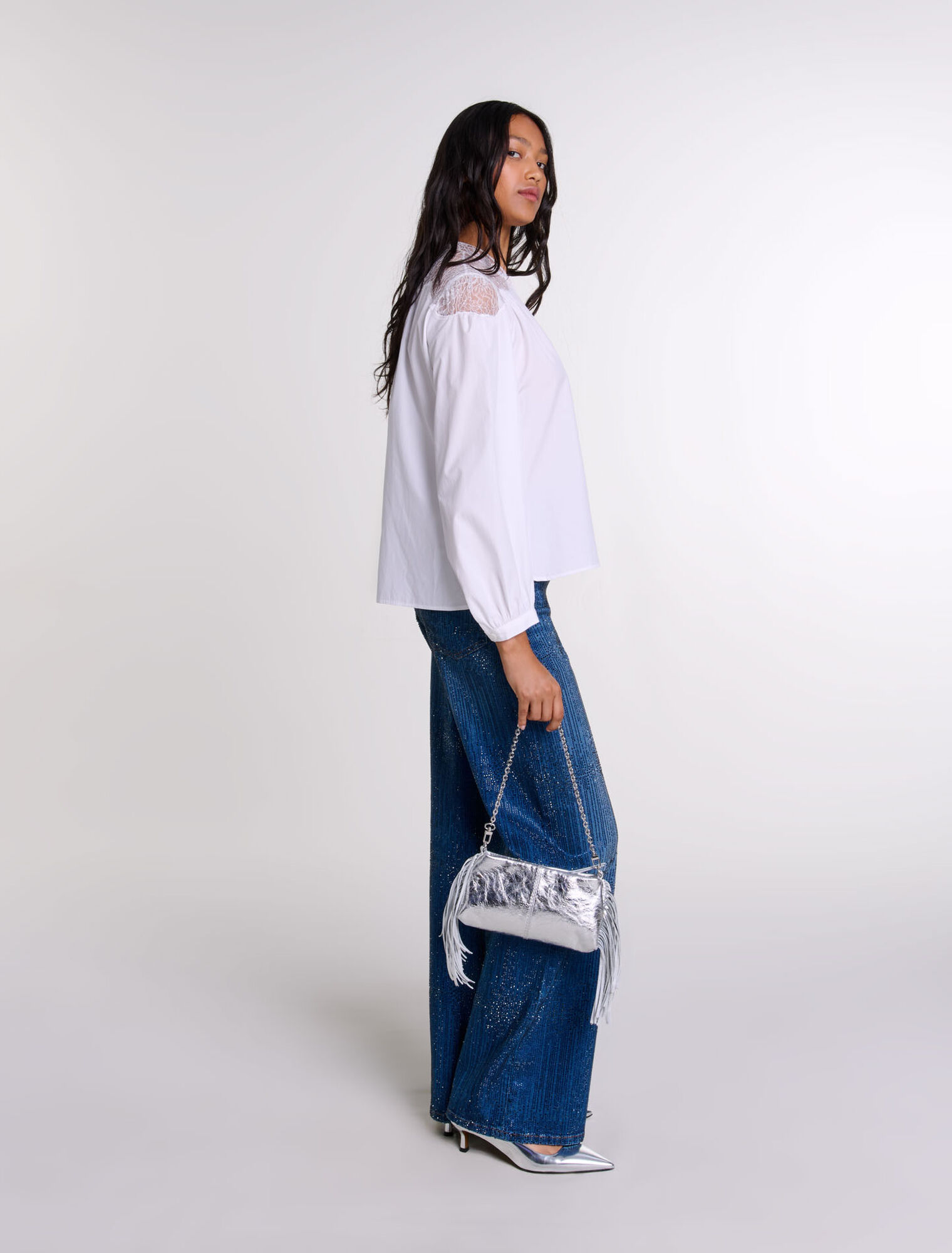 Camisa con encaje