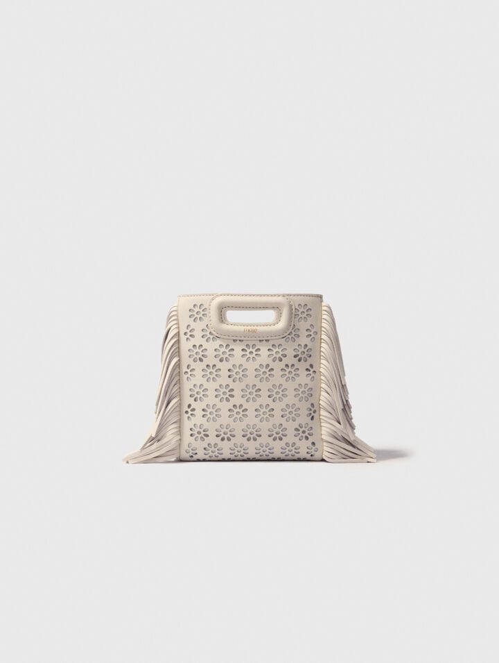 Bolso M mini de piel perforada