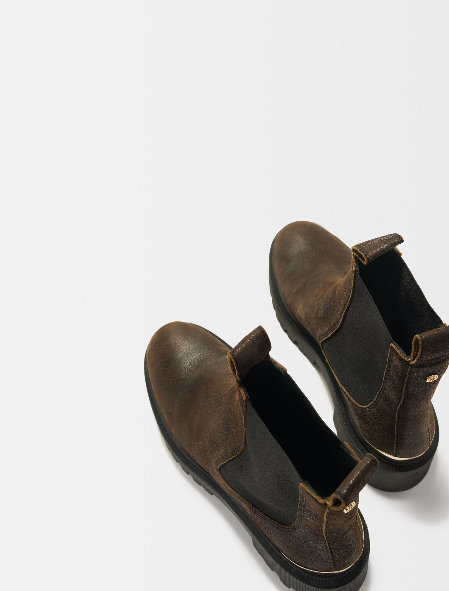 Botines de piel envejecida