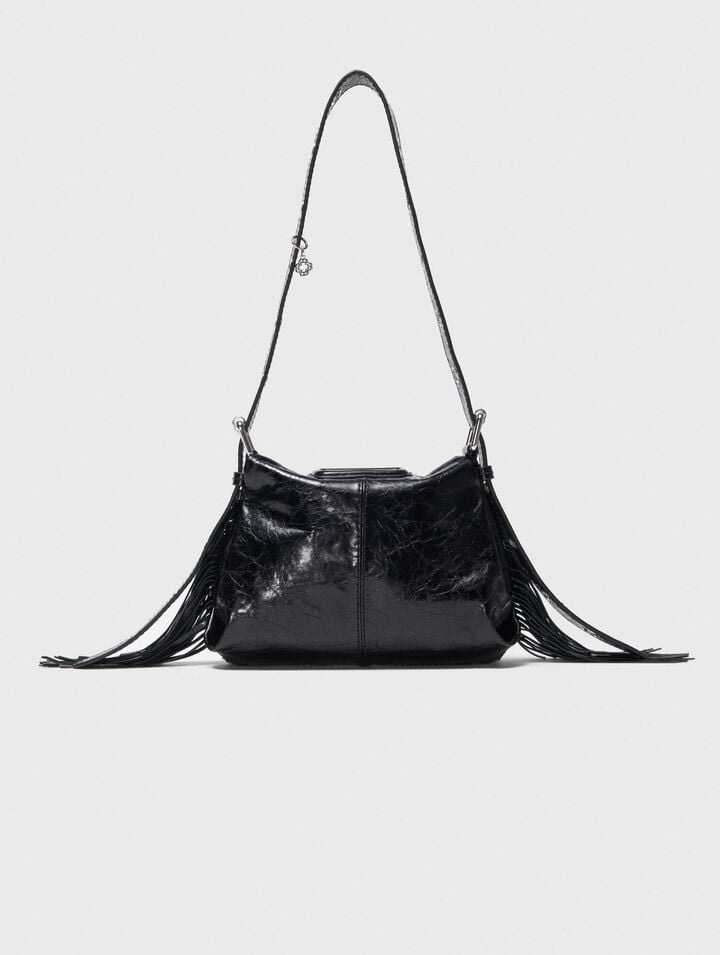 Bolso Miss M mini de cuero desgastado
