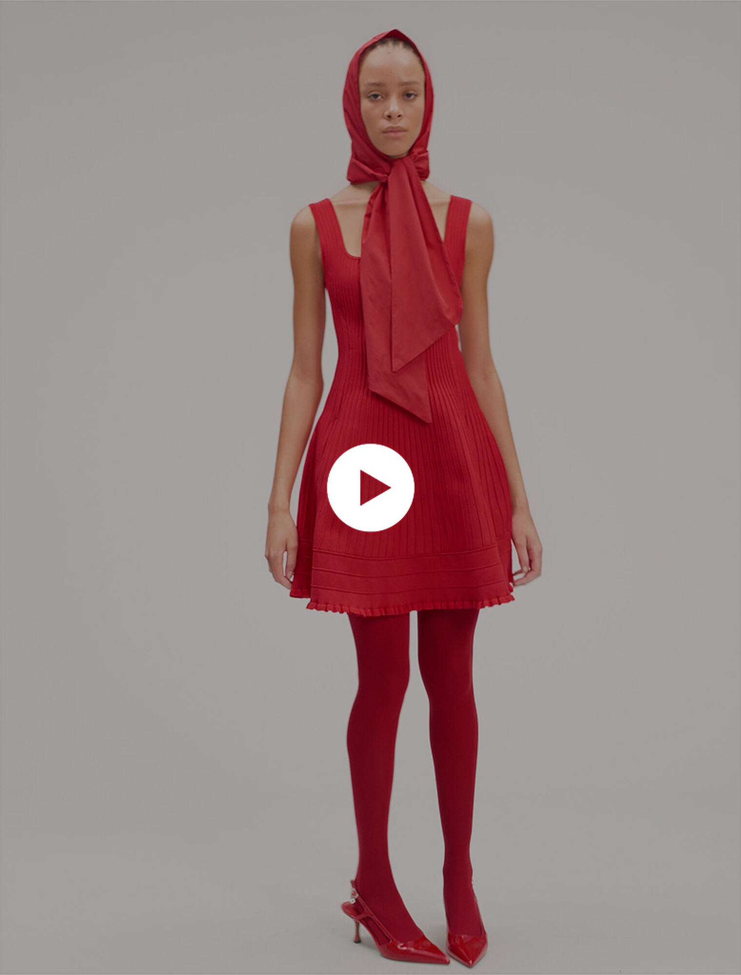 Vestido corto de punto