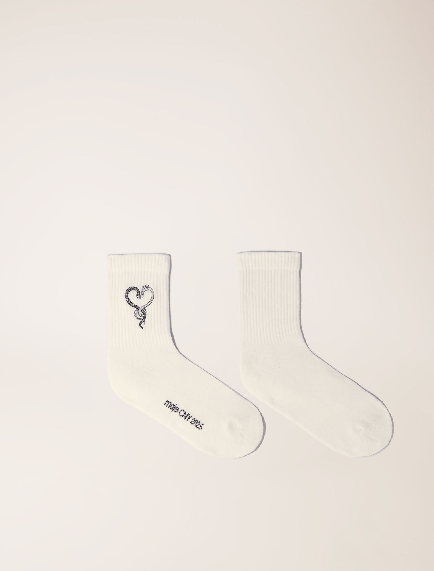 Calcetines bordados de strass