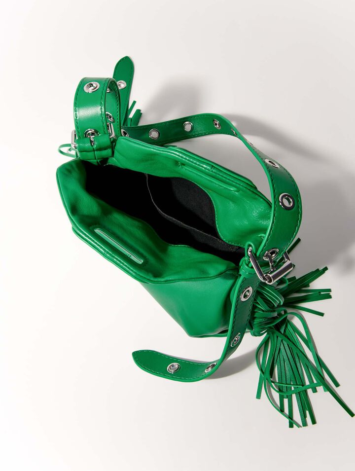 Bolso Miss M mini de cuero liso