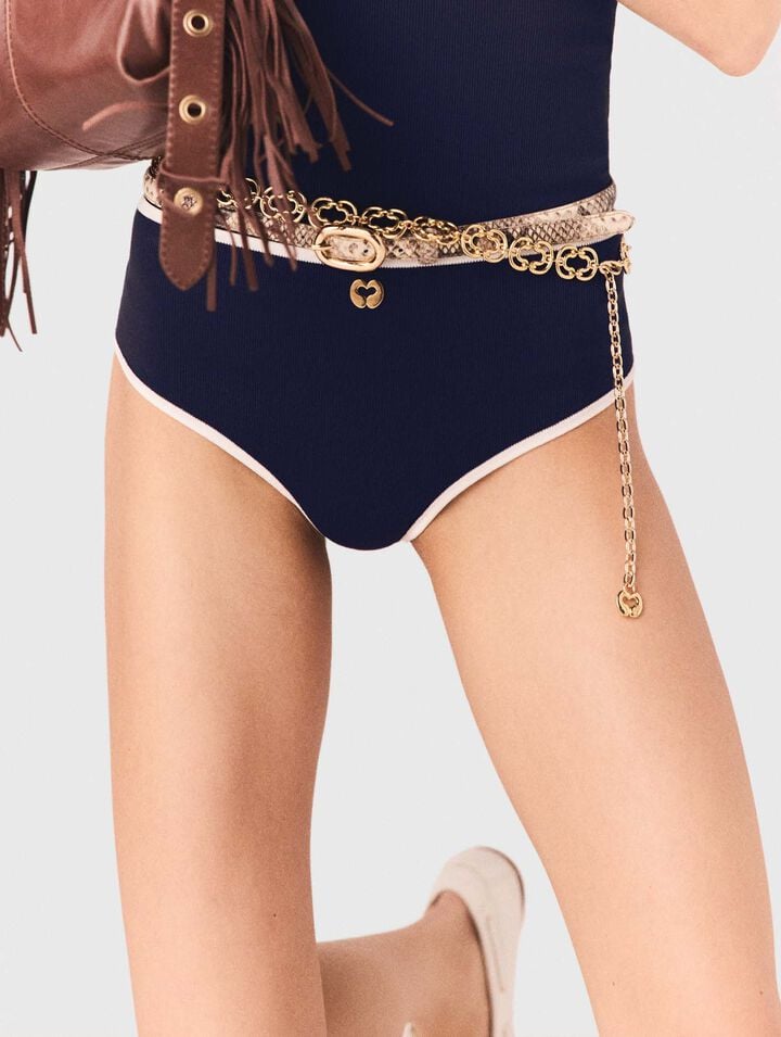 Braguita con acabados a contraste