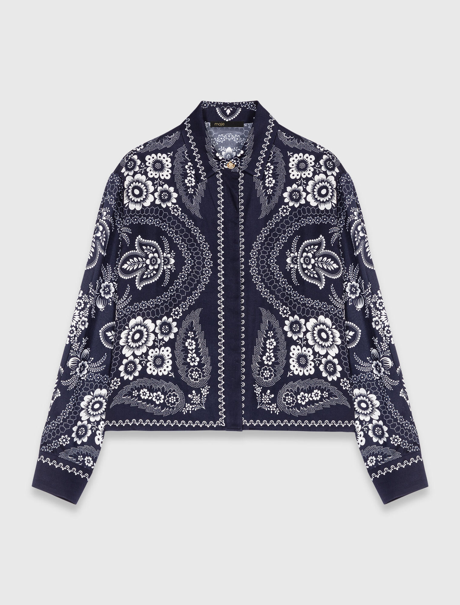 Camisa fluida estampada