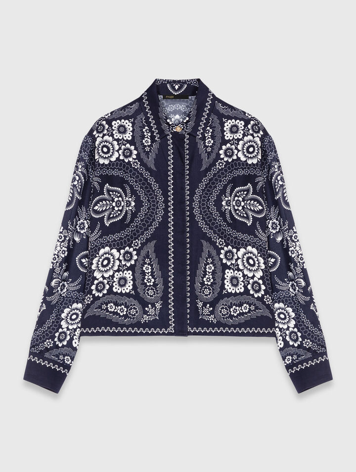 Camisa fluida estampada