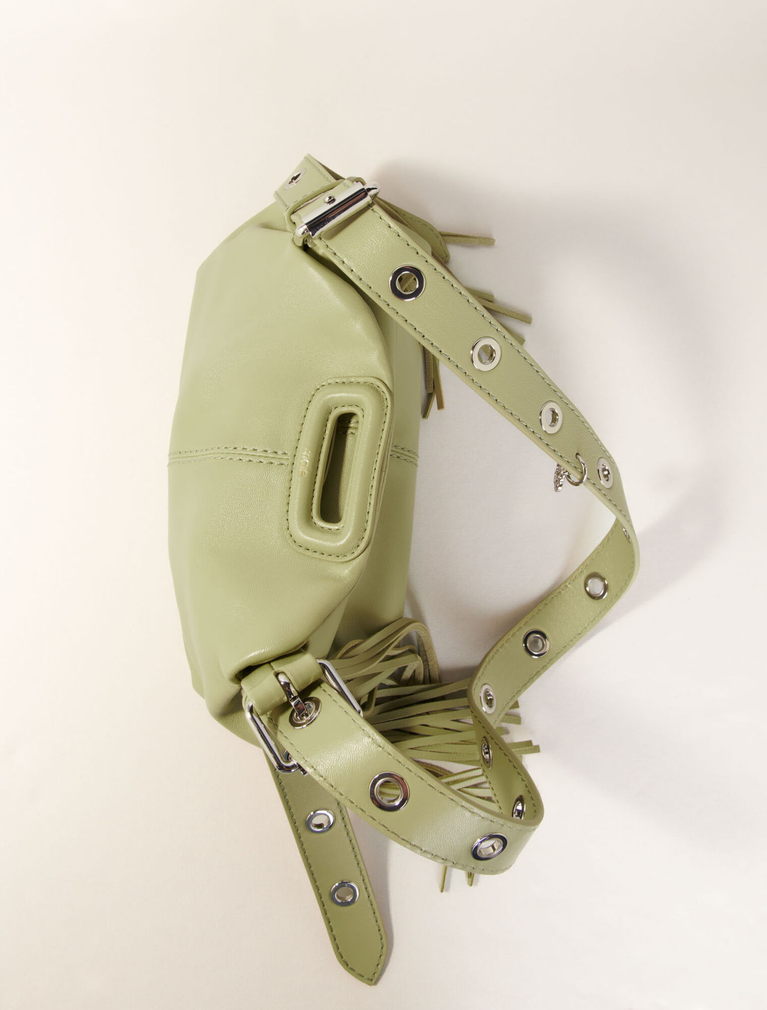 Bolso Miss M mini de cuero liso