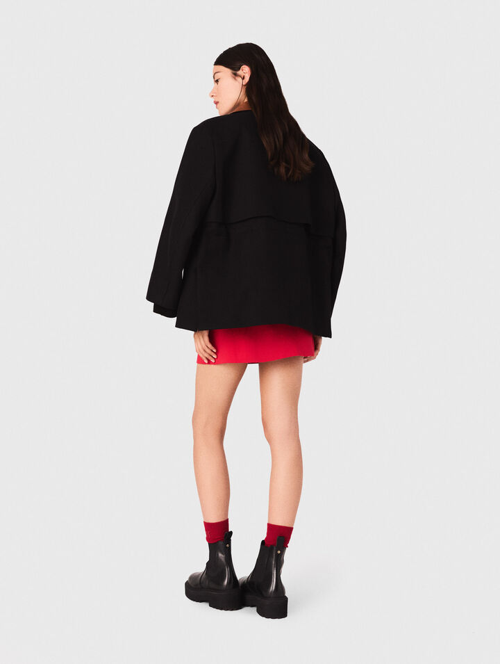 Parka cuello piel