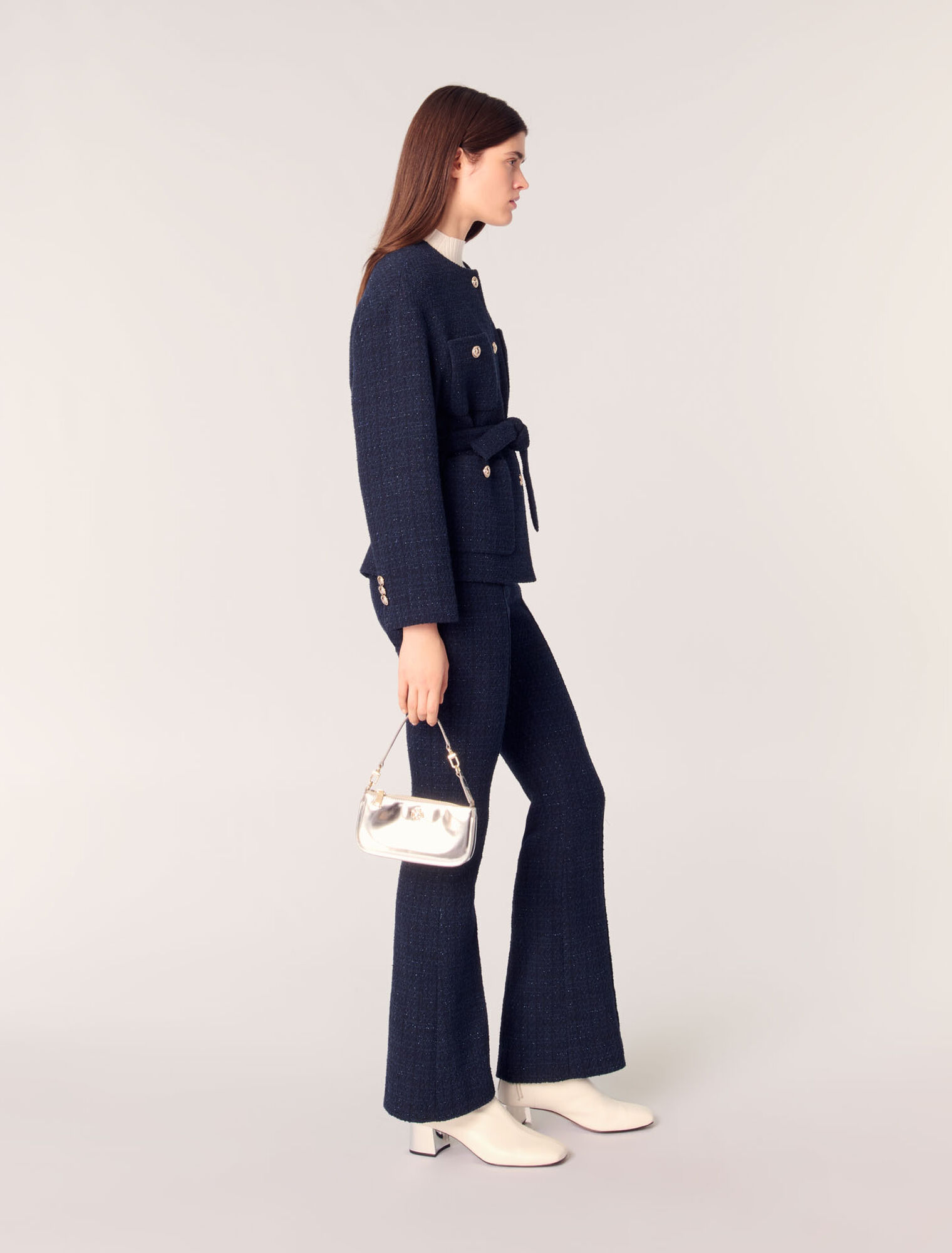 Chaqueta 4 bosillos de tweed
