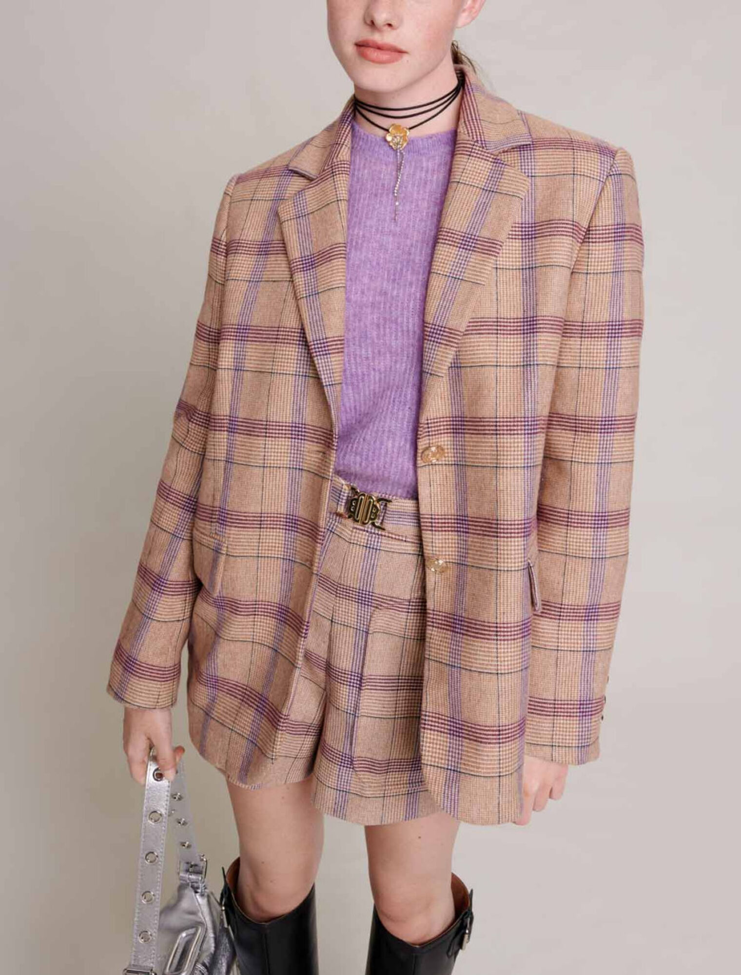 Chaqueta de traje a cuadros