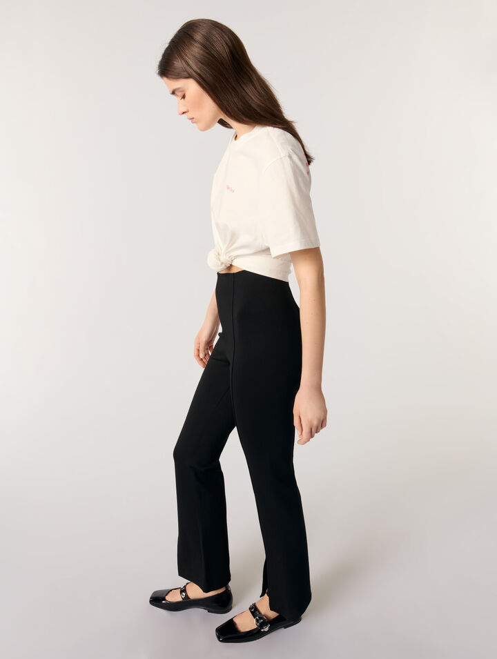 Pantalones con abertura