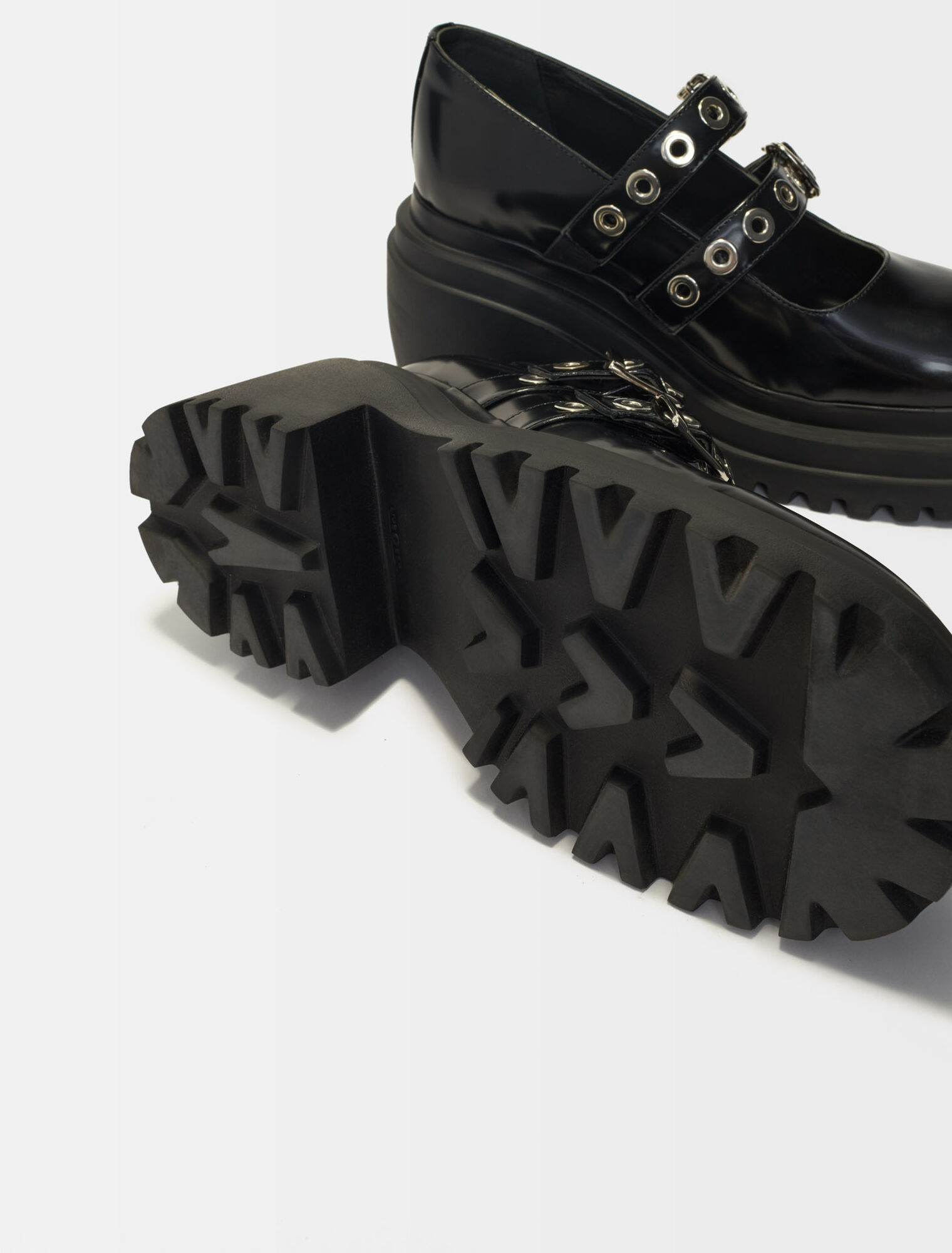 Botines de plataforma con ojales
