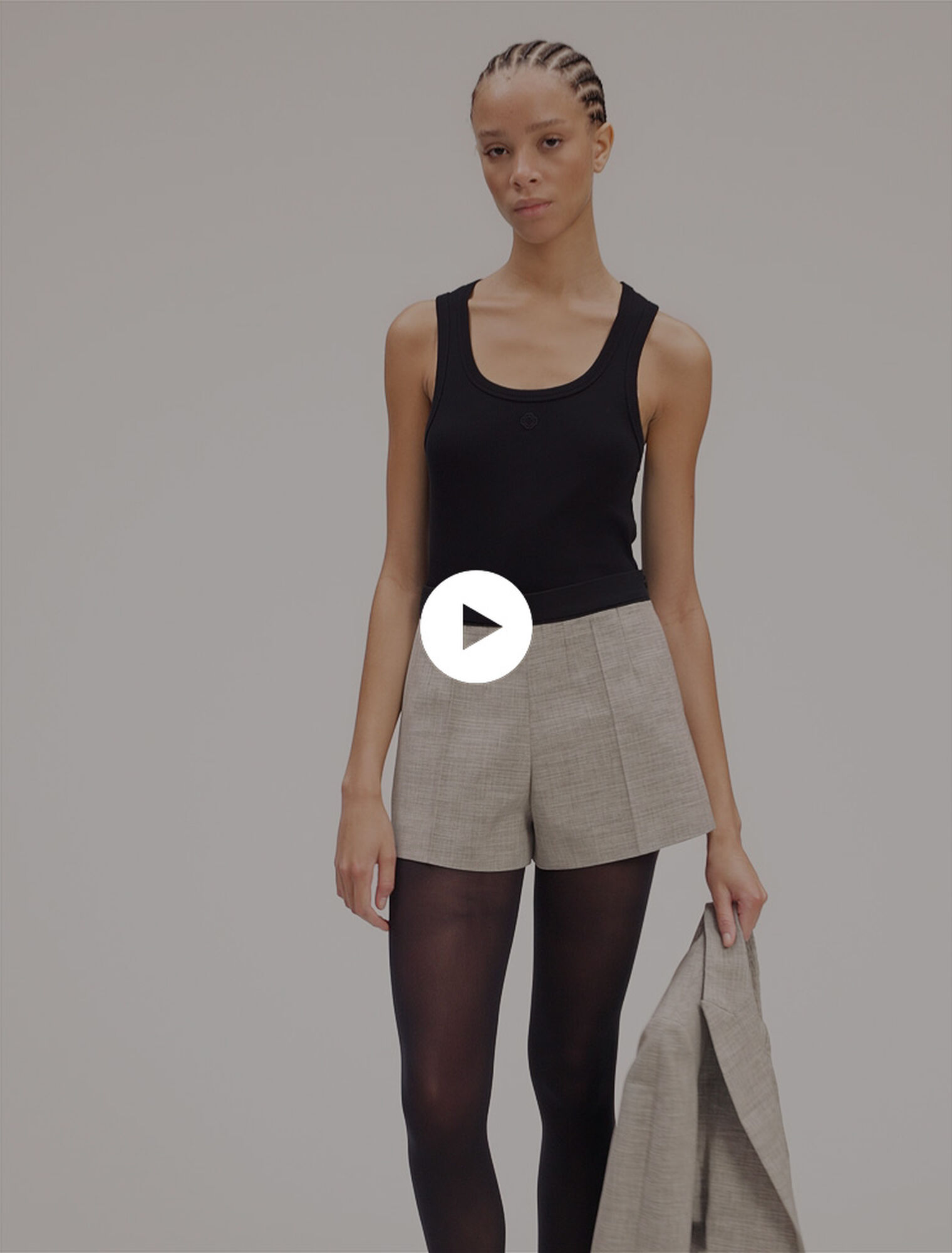 Short estilo sastre con pinzas
