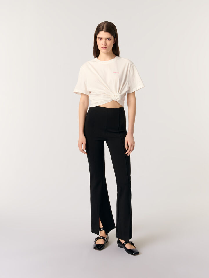 Pantalones con abertura