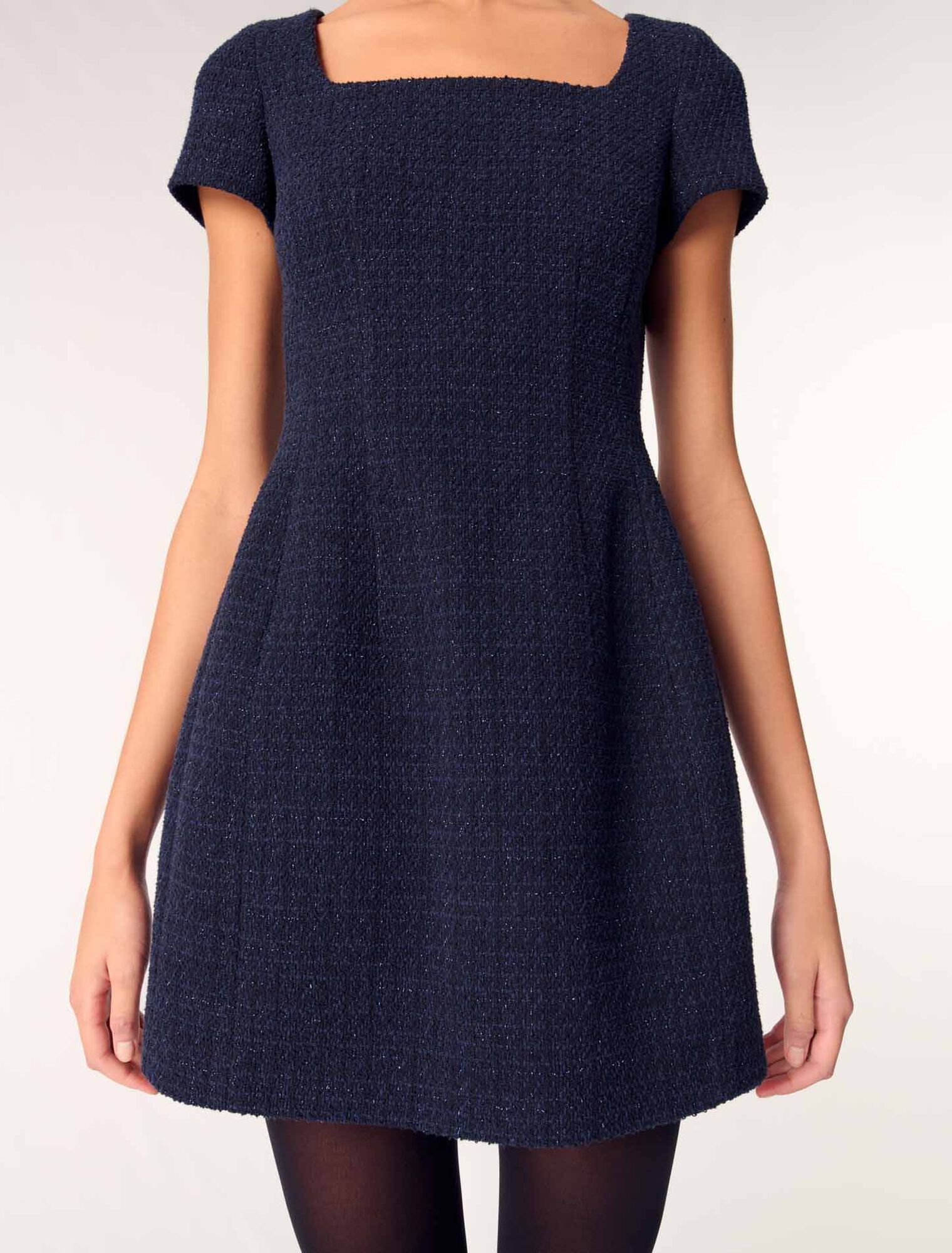Vestido corto de tweed