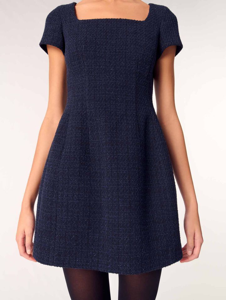 Vestido corto de tweed