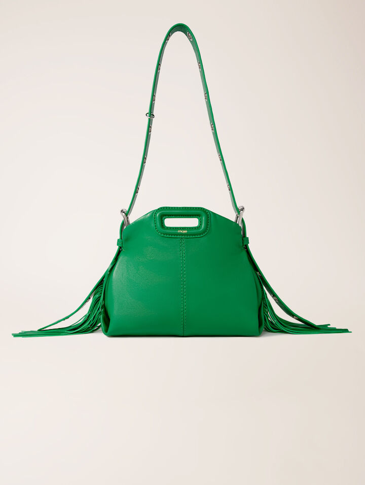 Bolso Miss M mini de cuero liso