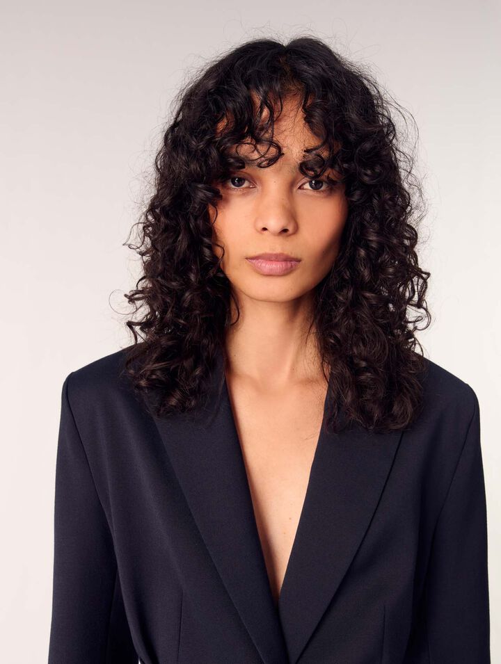 Chaqueta sastre con espalda plisada