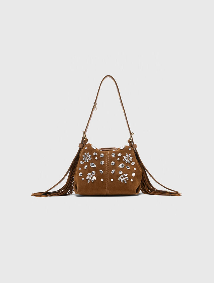 Bolso Miss M micro de ante con strass