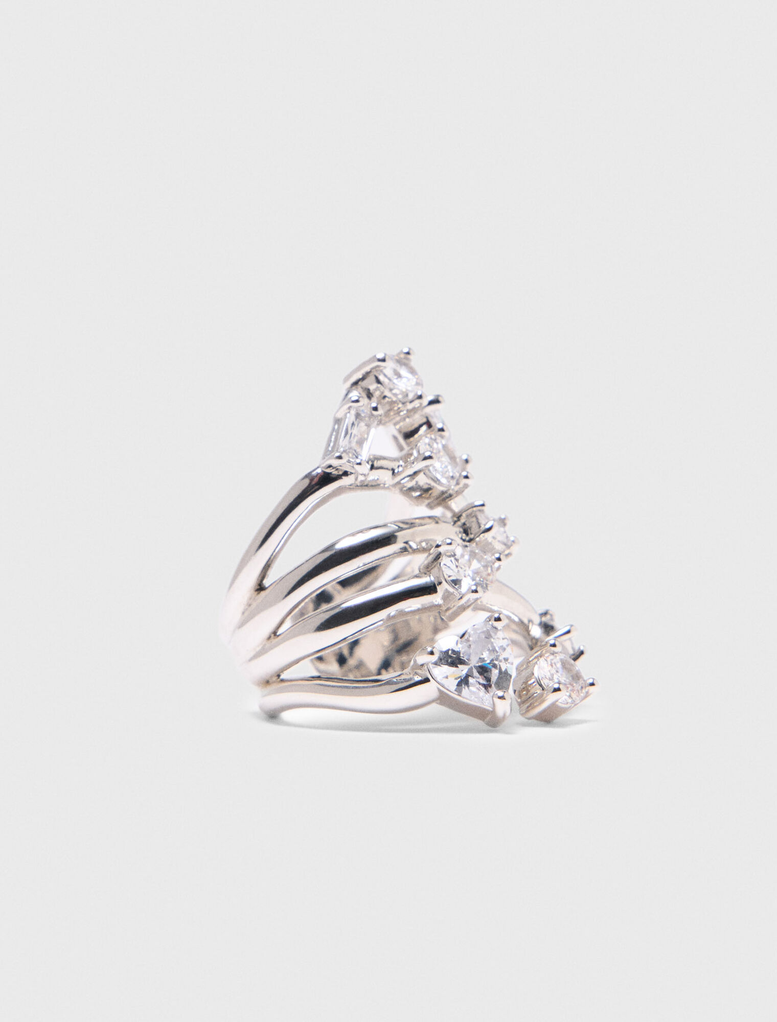 Anillo multianillo con strass