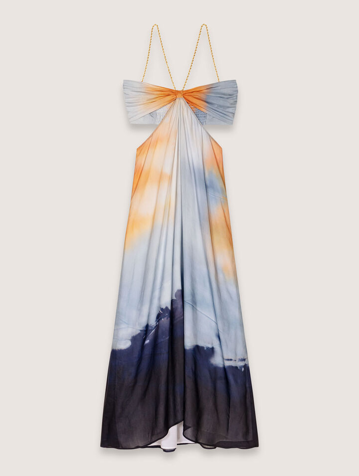 Vestido largo tie dye