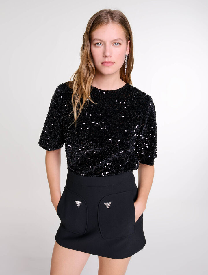 Pantalón corto con efecto fada