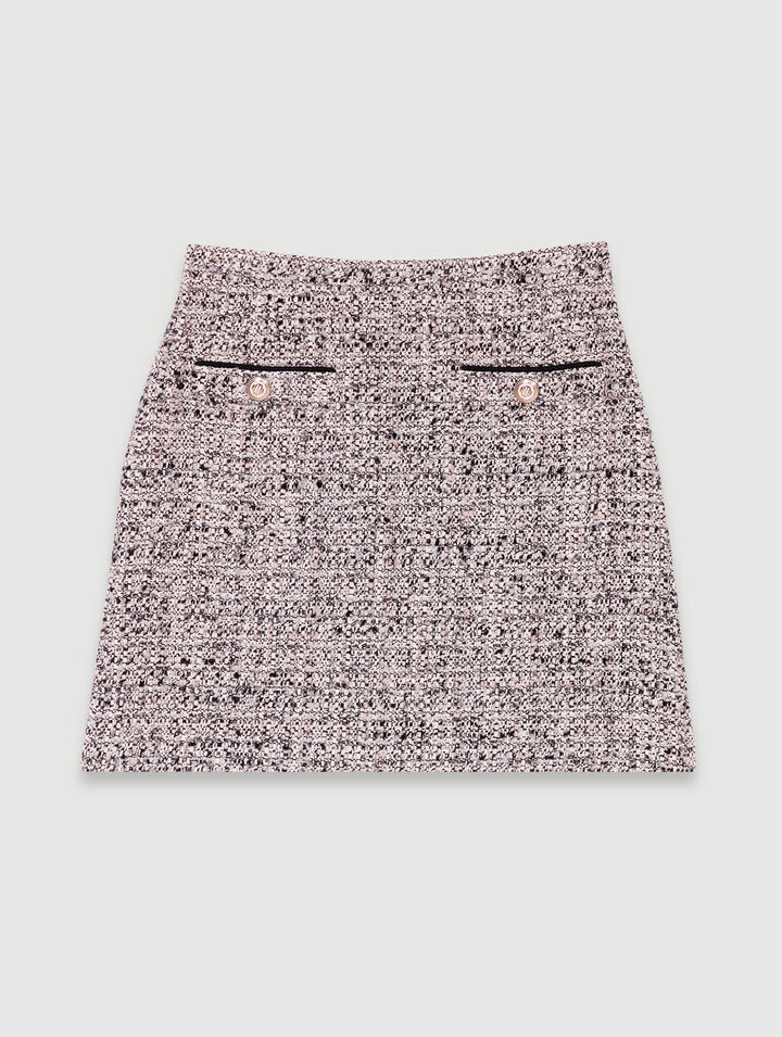Falda corta tweed