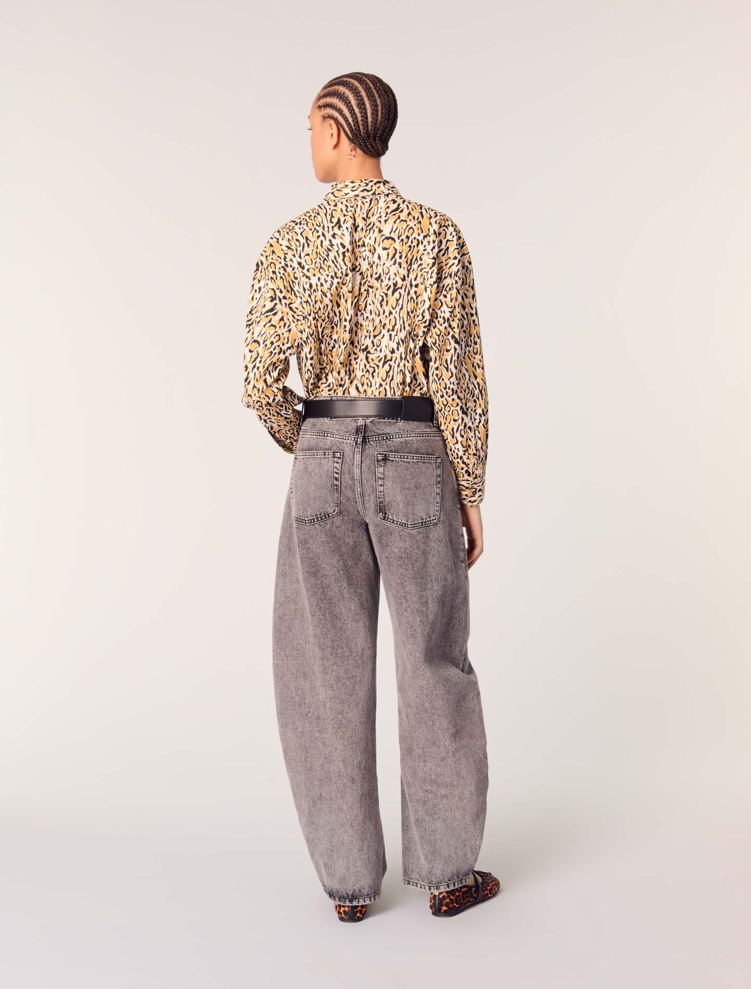 Camisa con estampado leopardo