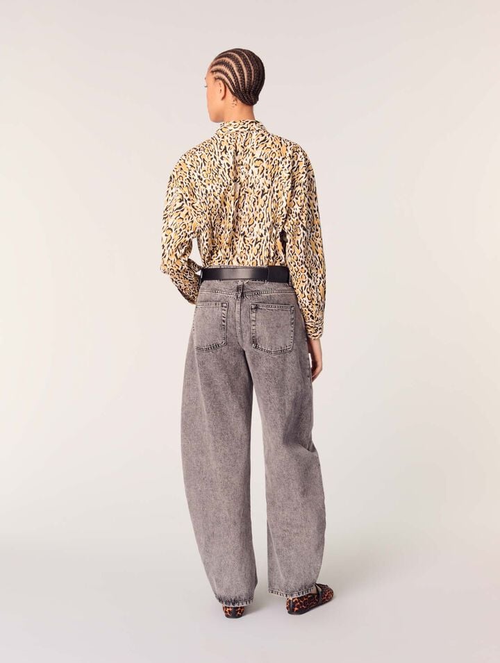 Camisa con estampado leopardo
