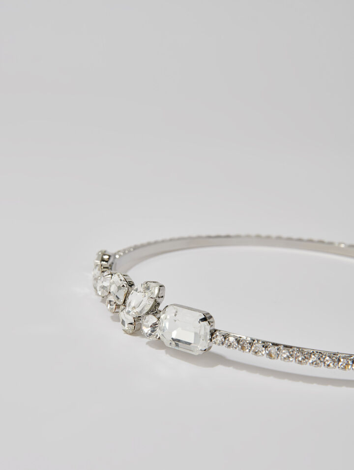 Diadema con brillantes de imitación