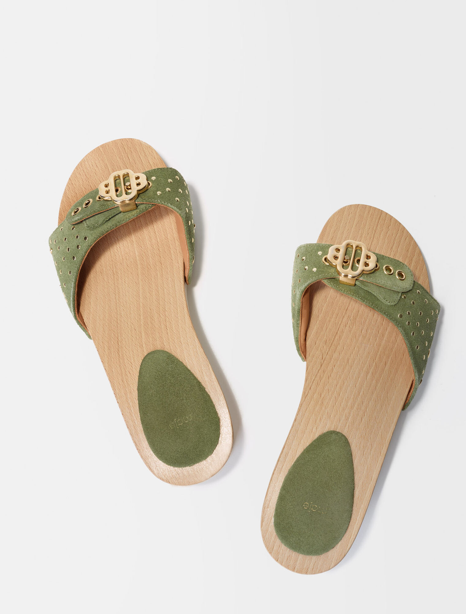 Sandalias con logo Clover