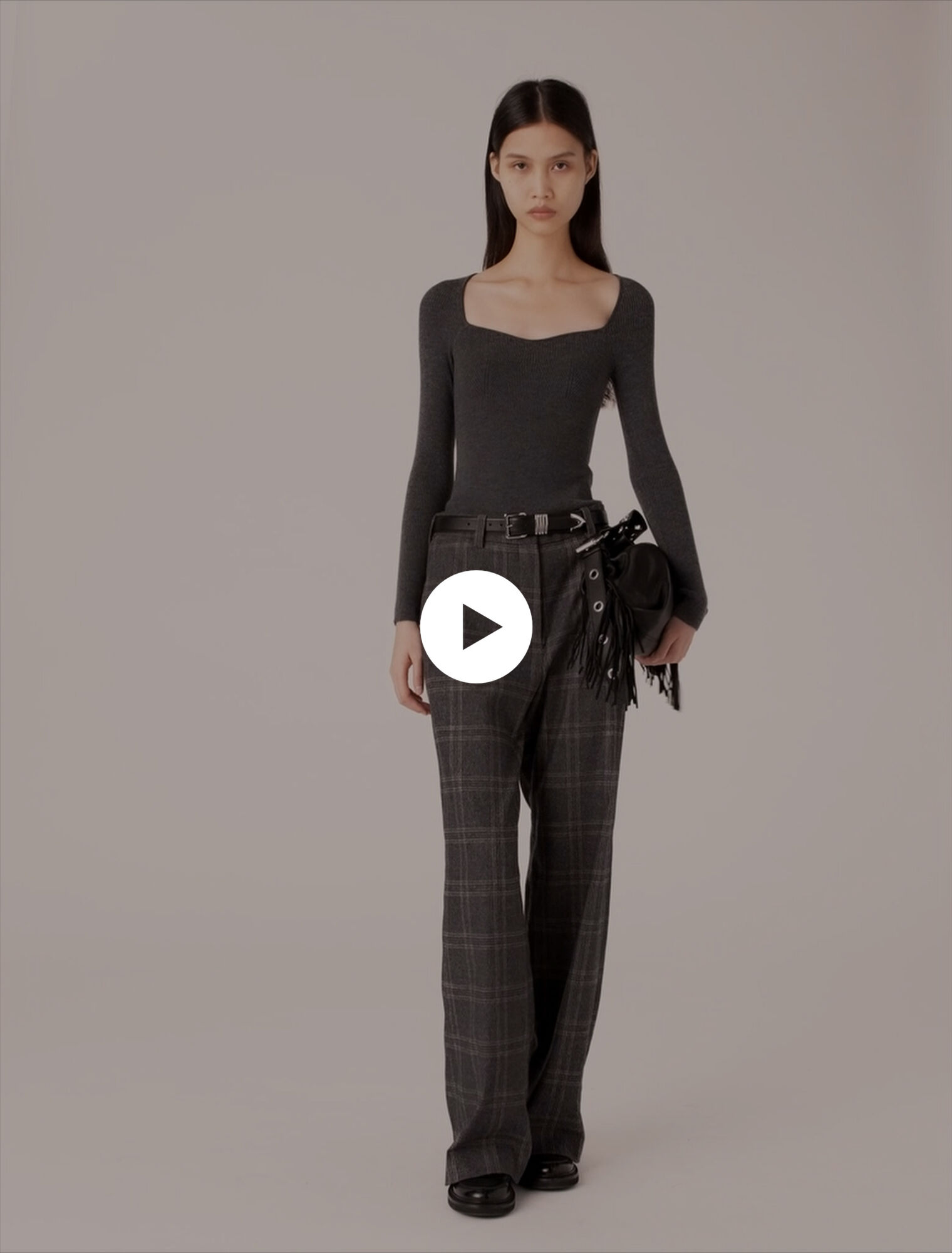 Pantalón de traje a cuadros