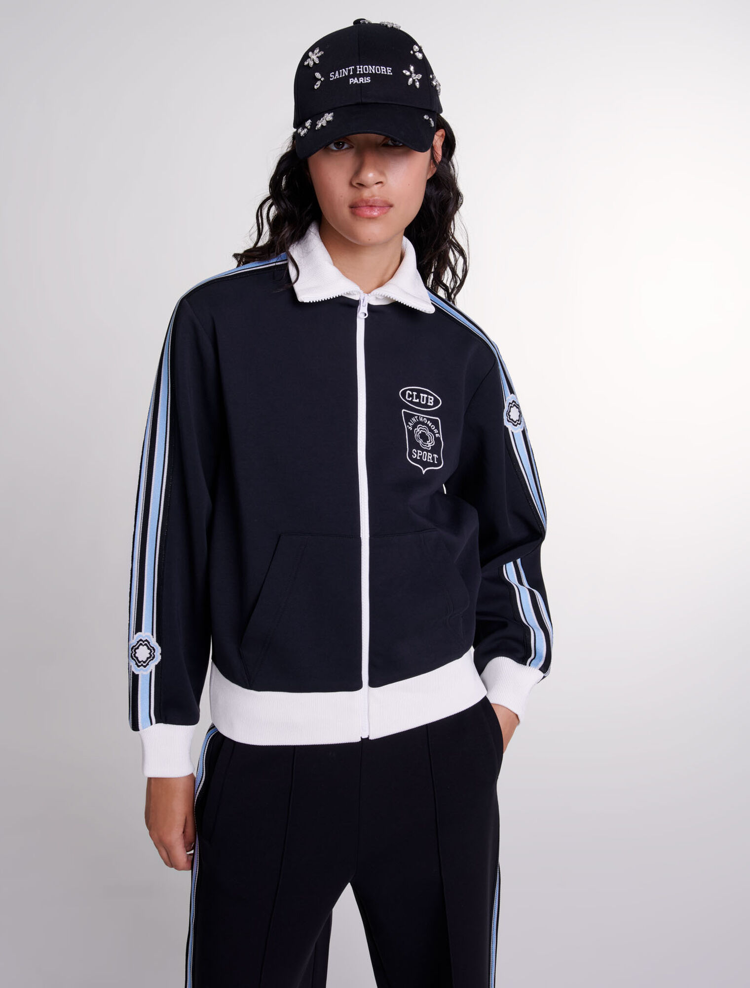 Chaqueta de chándal bordada