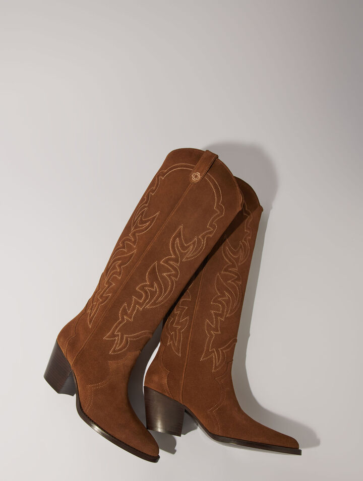 Botas cowboy de ante