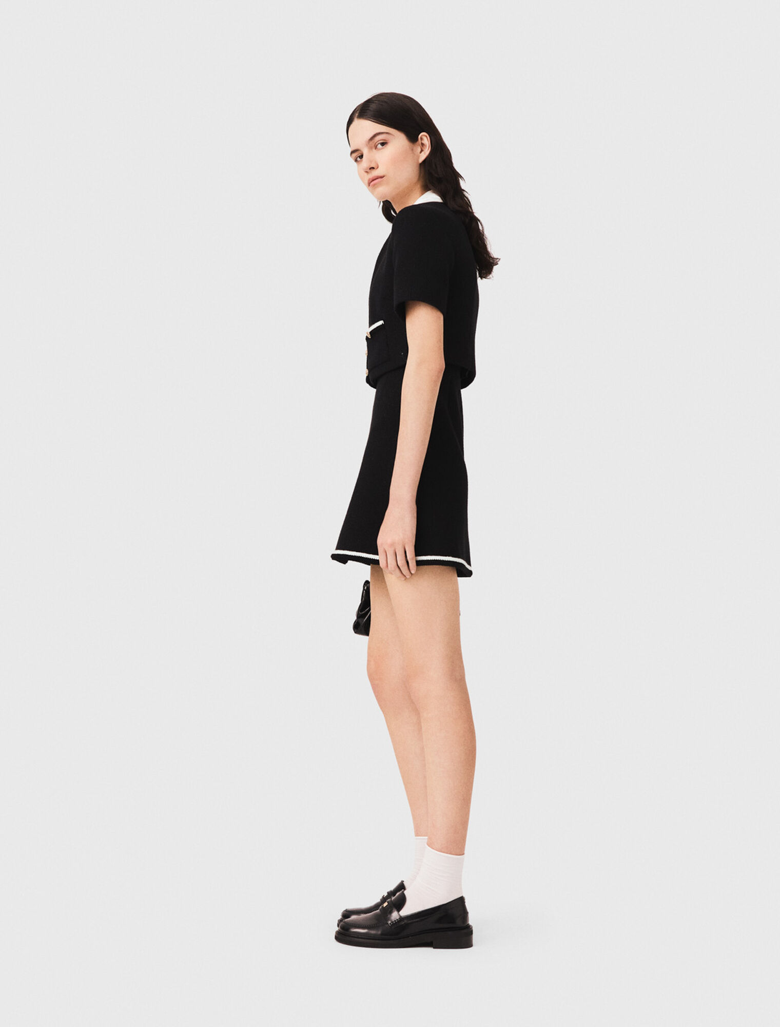 Vestido de tweed 2 en 1