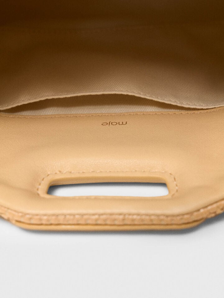 Bolso Miss M mini efecto rafia