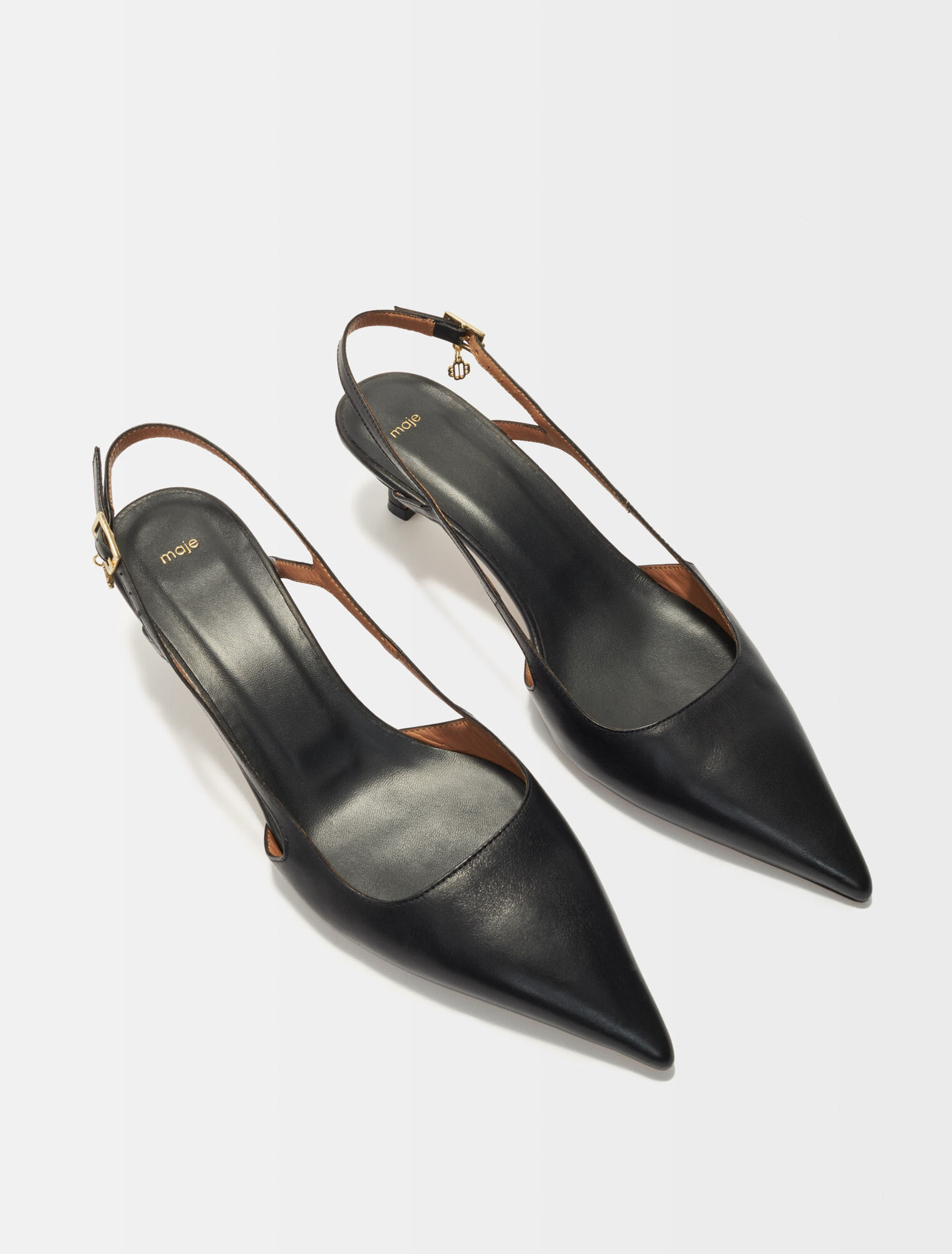 Zapatos tacón punta correas ajustables