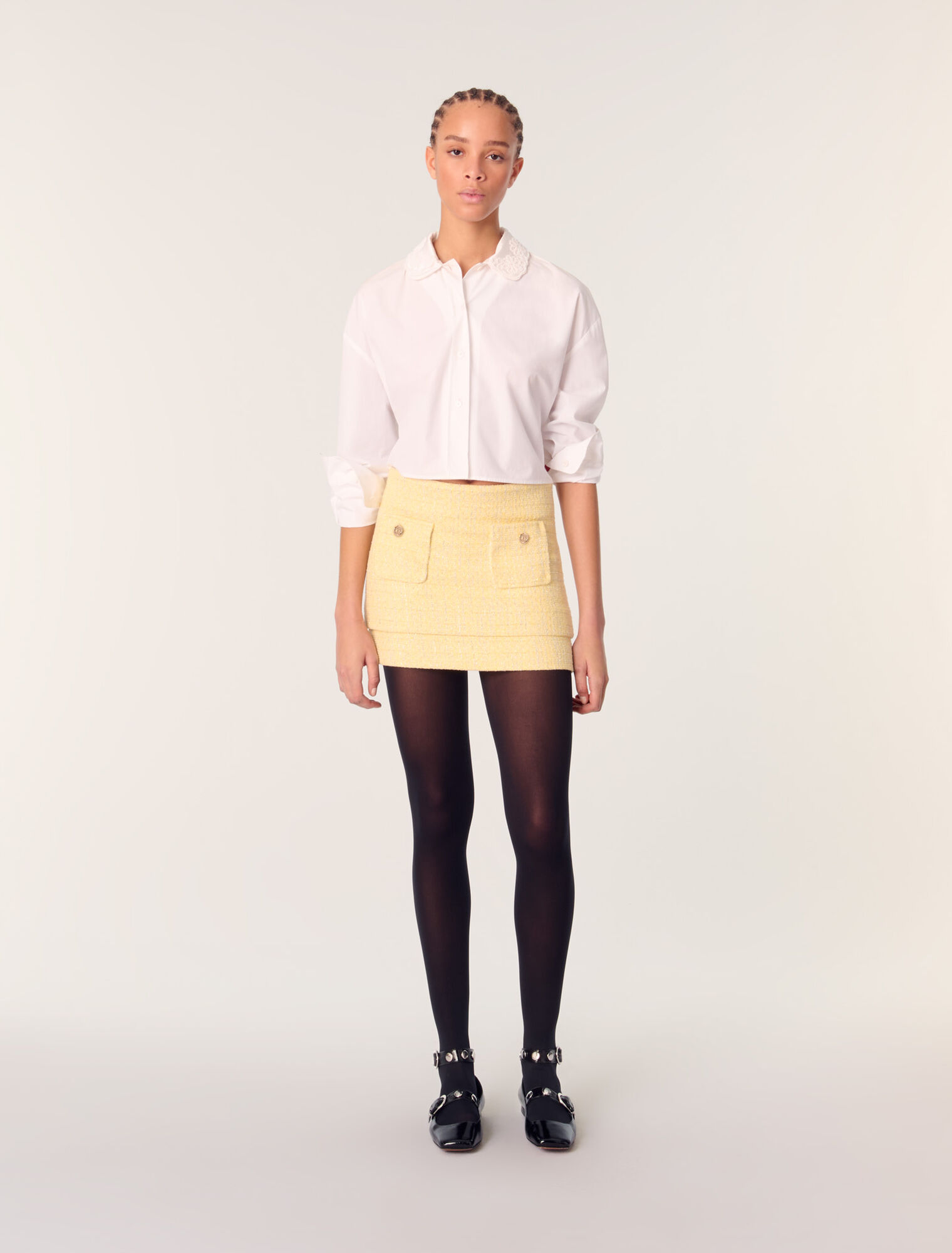 Minifalda de tweed