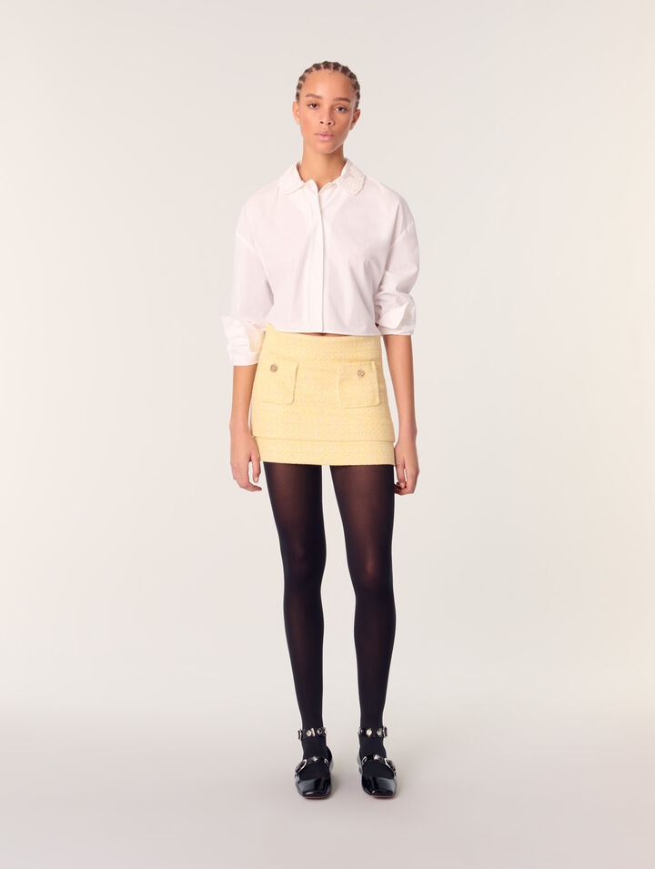 Minifalda de tweed