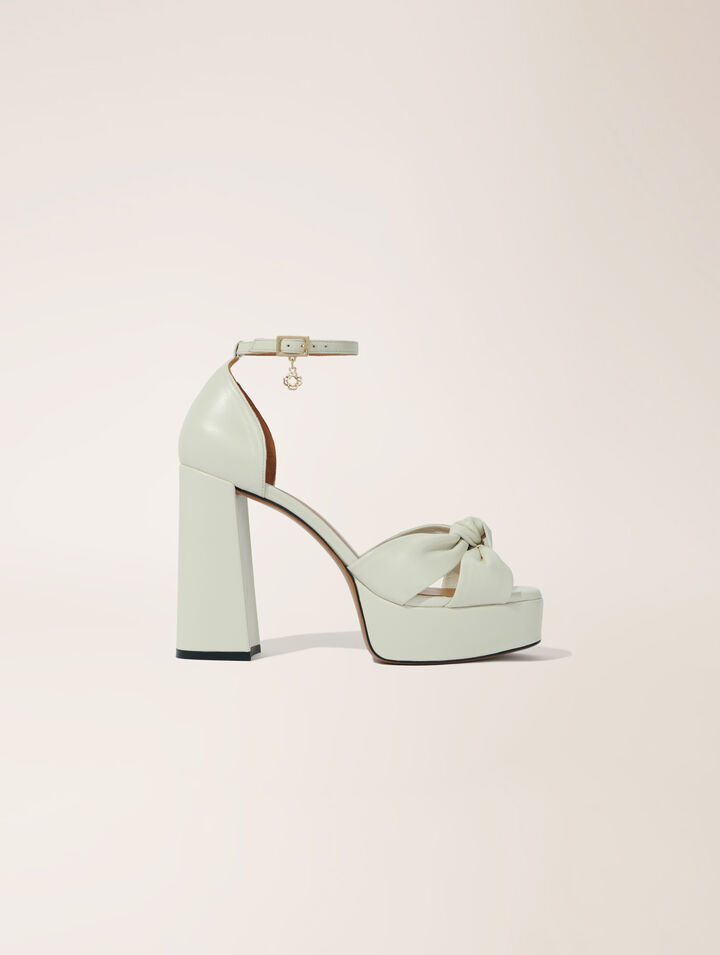 Sandalias de piel con plataforma