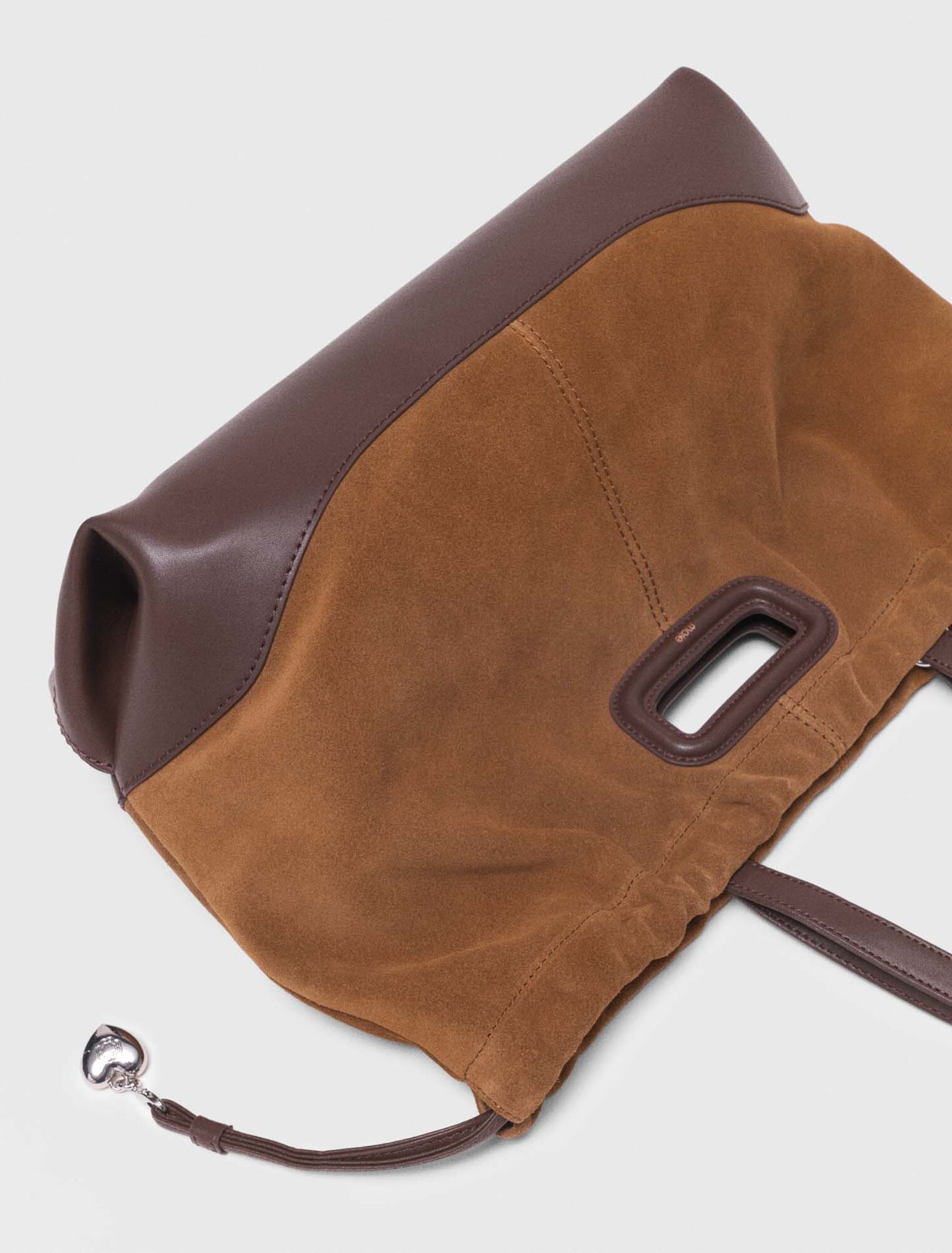 Bolso M Tote de piel y ante