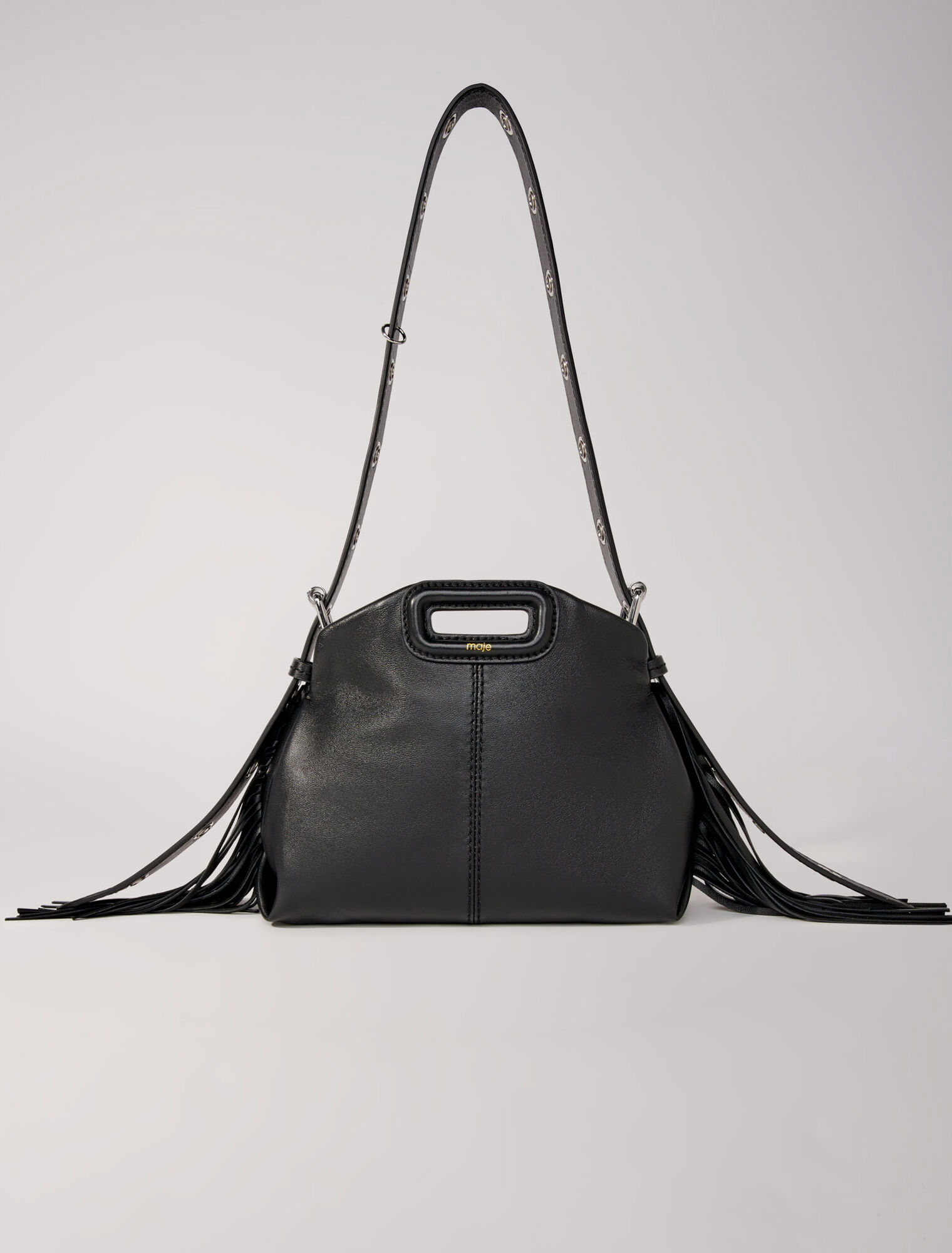 Bolso Miss M mini de cuero liso
