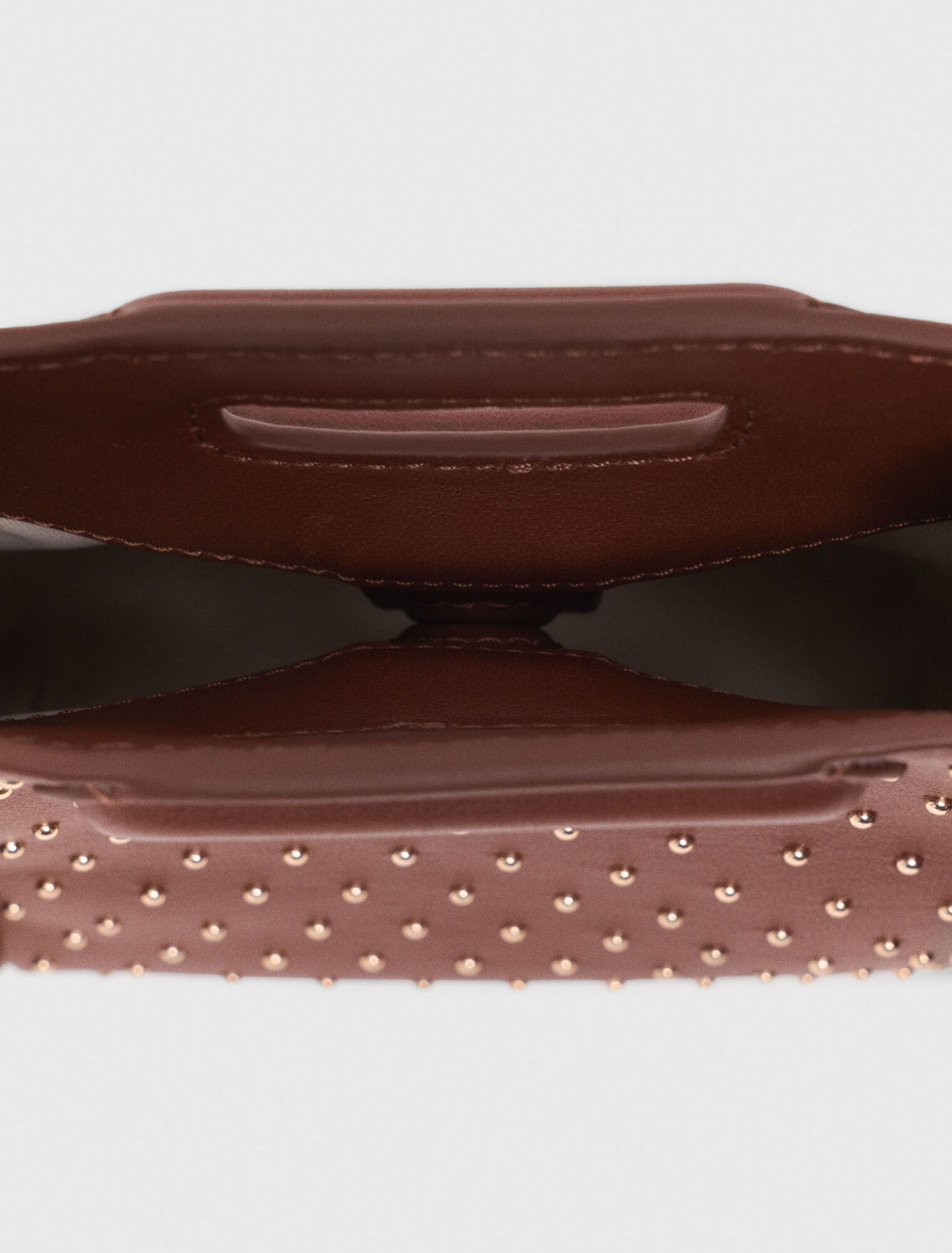 Bolso M mini de cuero y tachuelas