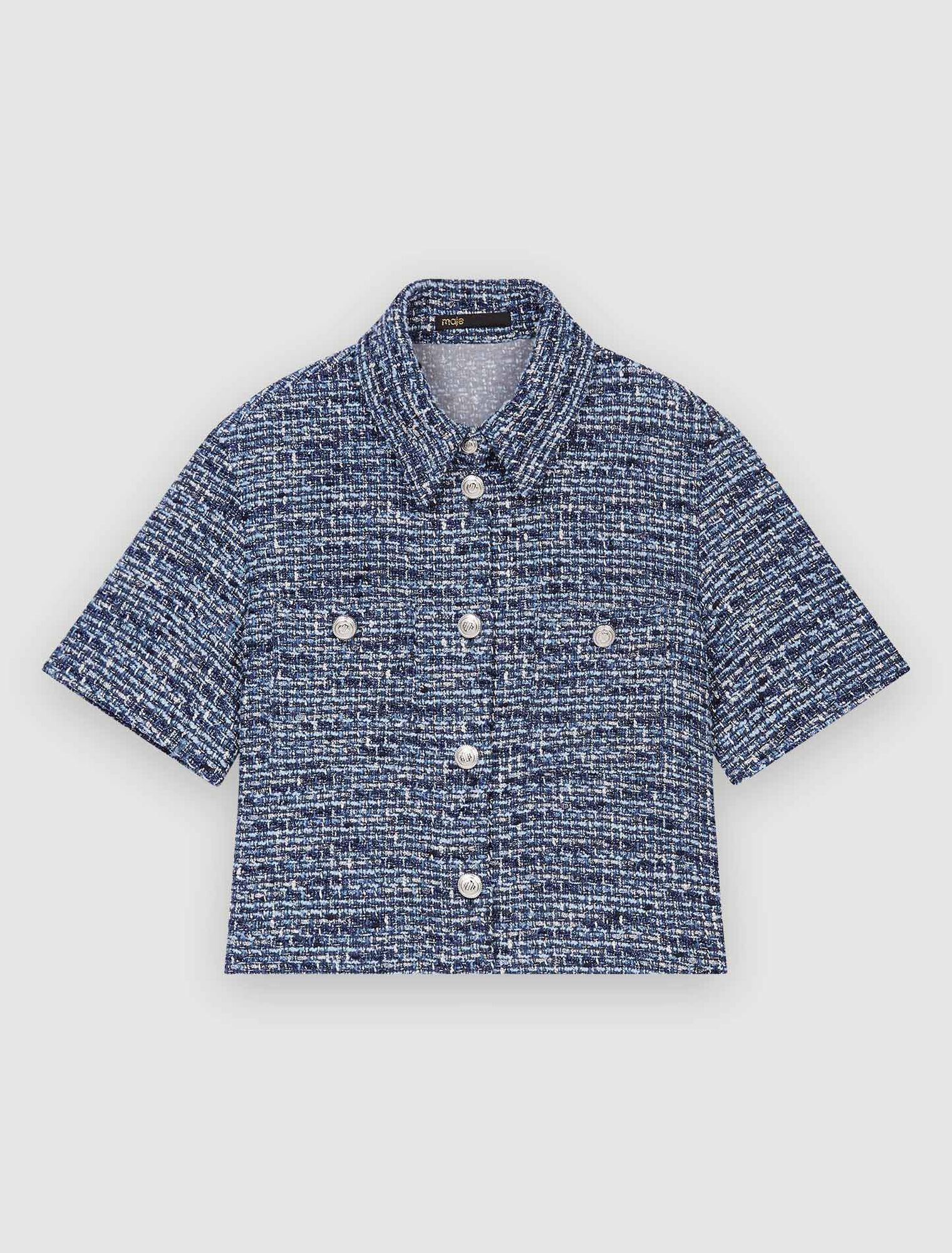 Camisa de tweed moteado