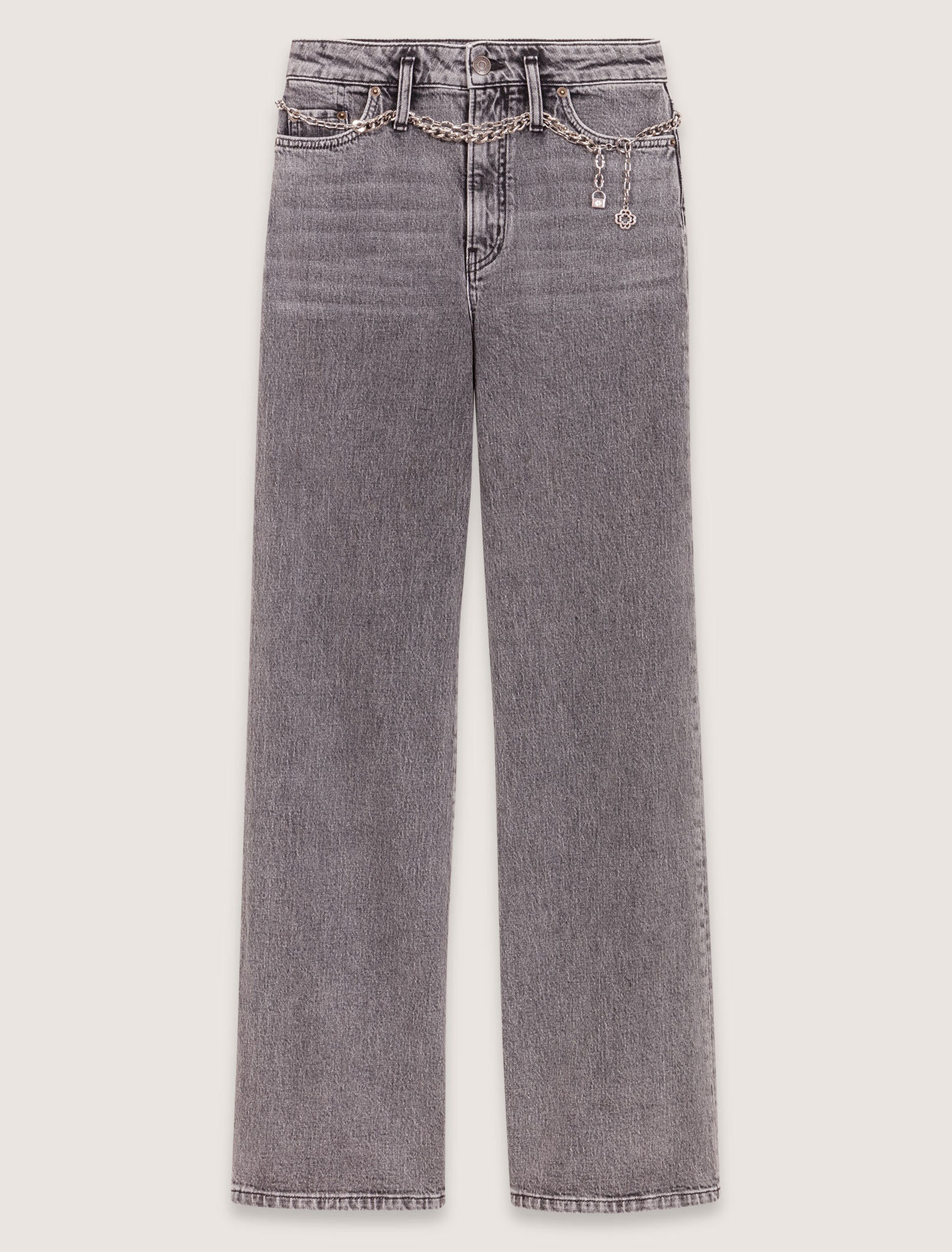 Vaquero ancho cintur&oacute;n de eslabones