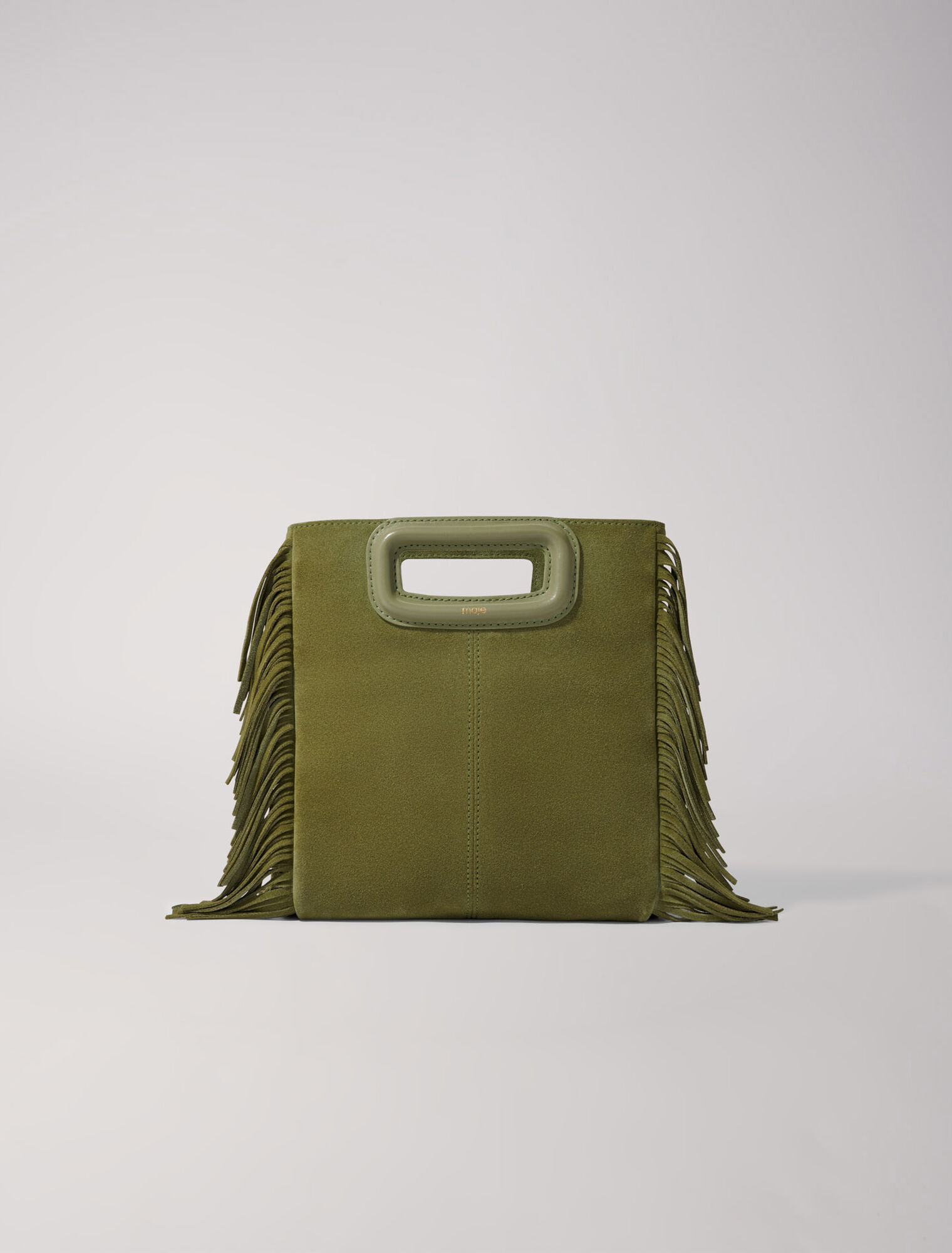 Bolso M de piel serraje