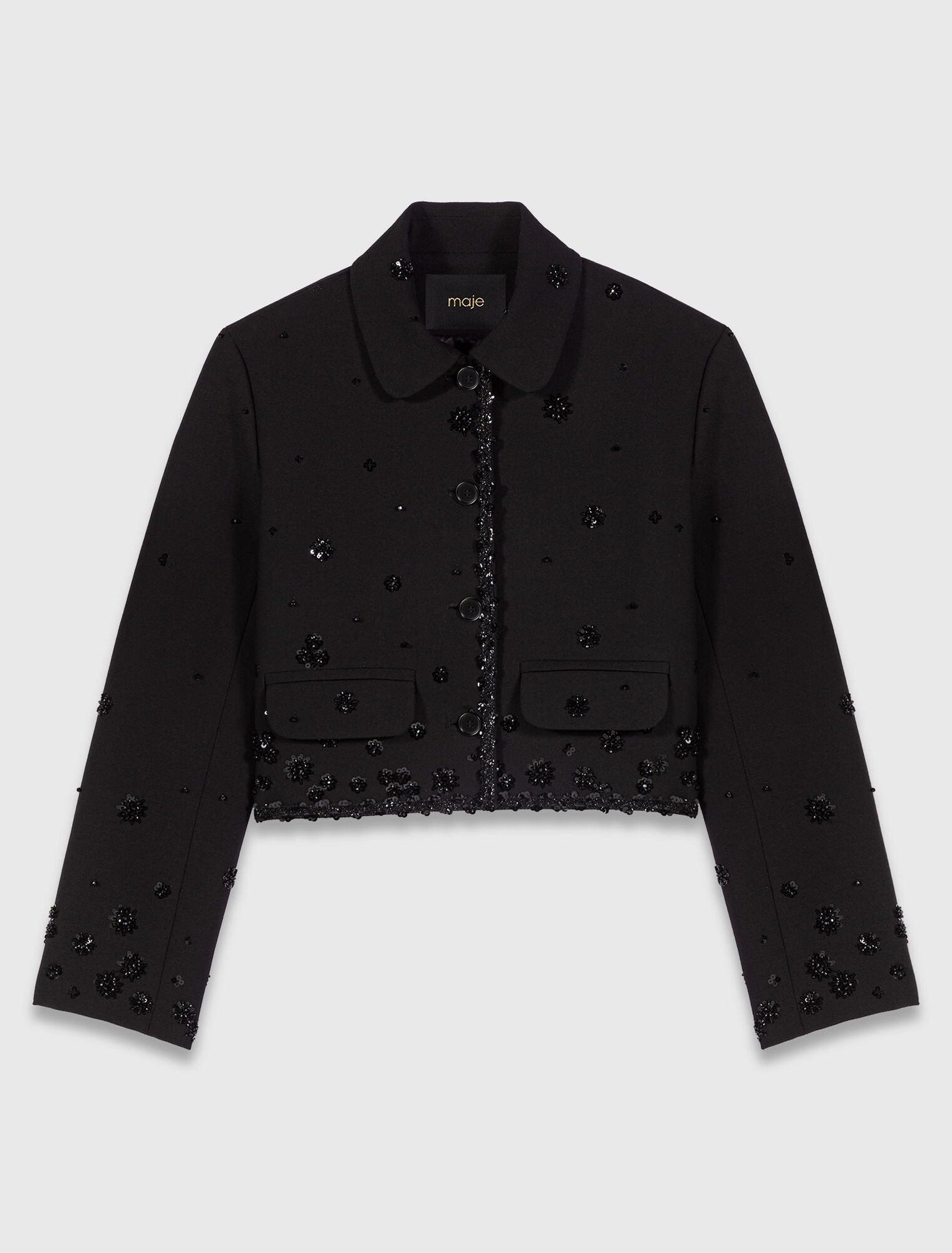 Chaqueta corta bordada